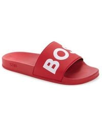 BOSS - Sean Slide Sandal - Lyst