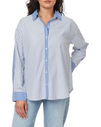 Scotch & Soda - Oversize Colorblock Stripe Button-Up Shirt - Lyst