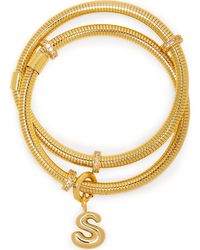 Saachi - Bubble Charm Initial Bracelet - Lyst