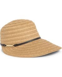 Vince Camuto - Straw Visor Hat - Lyst