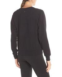 zella harmony fleece crewneck pullover