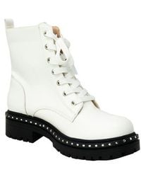 In Touch Footwear - Mira Studded Lug Combat Boot - Lyst