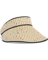Calvin Klein - Sequin Straw Visor - Lyst