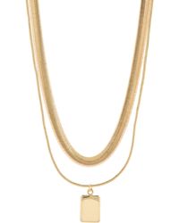 Nordstrom - Snake Chain Collar & Pendant Layered Necklace - Lyst