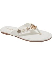Bebe - Flower Charm Thong Sandal - Lyst