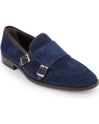 VELLAPAIS - Elmaton Double Monk Strap Leather Loafer - Lyst