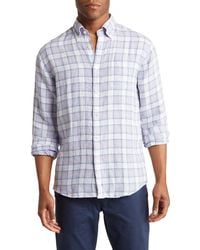 Brooks Brothers - Regular Fit Plaid Linen Button-down Shirt - Lyst