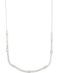 Nordstrom - Cubic Zirconia Frontal Necklace - Lyst