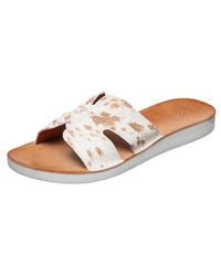 Antelope - Agata Genuine Calf Hair Slide Sandal - Lyst
