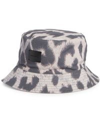 AllSaints - Leopard Print Bucket Hat - Lyst