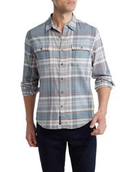 Lucky Brand - Grom Plaid Humboldt Stretch Cotton Button-up Shirt - Lyst