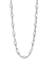 Nordstrom - Cz Station Chain Necklace - Lyst