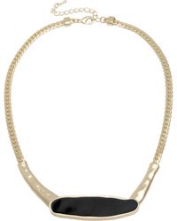 Saachi - Herringbone Chain Plated Collar Necklace - Lyst