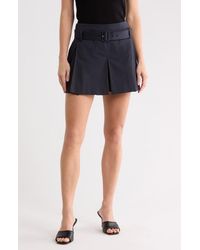 A.L.C. - Como Pleated Cotton Blend Shorts - Lyst