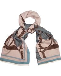 Saachi - Horse Lover Reversible Print Scarf - Lyst