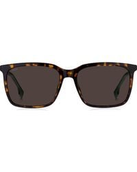 BOSS - 57Mm Rectangular Sunglasses - Lyst