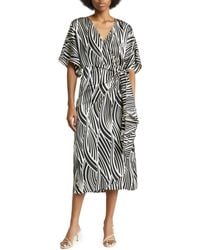 Lush - Patterned Side Tie Maxi Dress - Lyst