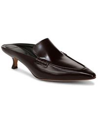 Vince - Samy Pointed Toe Kitten Heel Loafer Mule - Lyst