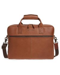 Johnston & Murphy - Pebbled Leather Briefcase - Lyst