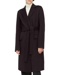 Theory - Wool & Cashmere Wrap Coat - Lyst