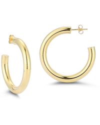 Glaze Jewelry - Sterling Silver Hoop Earrings - Lyst