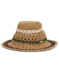 Steve Madden - Carly Striped Crochet Bucket Hat - Lyst