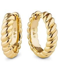 DEVATA - Rope Hoop Earrings - Lyst