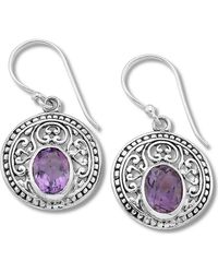Samuel B. - Round Drop Earrings - Lyst