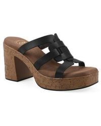 White Mountain - Barillo Platform Slide Sandal - Lyst