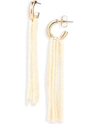 Leith - Beaded Fringe Drop Earrings - Lyst