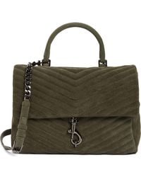 Rebecca Minkoff - Large Edie Chevron Quilted Leather Top Handle Shoulder Bag - Lyst