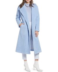 something navy oversized trench