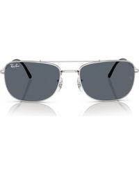 Ray-Ban - 59Mm Rectangular Aviator Sunglasses - Lyst
