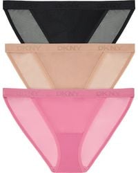 DKNY - 3-Pack Mesh Bikini Briefs - Lyst