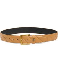 Kurt Geiger - Eagle Buckle Quilted Leather Belt - Lyst