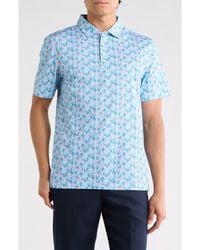 Bugatchi - Ooohcotton Leaf Print Polo - Lyst