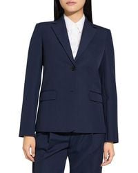 Theory - Zip Sleeve Wool Blend Jacket - Lyst