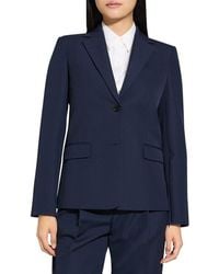 Theory - Zip Sleeve Wool Blend Jacket - Lyst