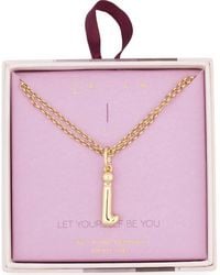 Leith - Lowercase Initial Bubble Pendant Necklace - Lyst