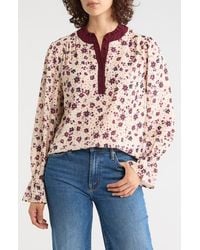 Gemma  Jane - Georgette Button Front Top - Lyst