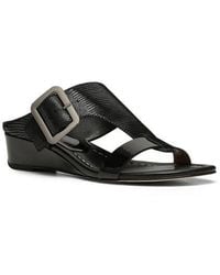 Donald J Pliner - Vine Buckled Wedge Sandal - Lyst