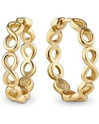 DEVATA - Infinity Hoop Earrings - Lyst