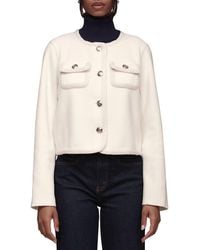 Bagatelle - Cropped Collarless Jacket - Lyst