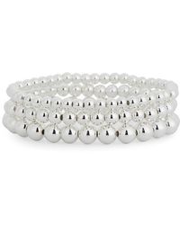 Nordstrom Rack - Orb Bead 3-Pack Stretch Bracelets - Lyst