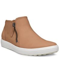 Ecco - Soft 7 Mid Top Zip Sneaker - Lyst