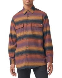 Dickies - Flex Regular Fit Stripe Flannel Button-up Shirt - Lyst