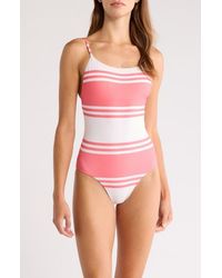 lemlem - Elene Stripe Rib One-Piece Swimsuit - Lyst