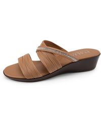 Italian Shoemakers - Hollis Wedge Slide Sandal - Lyst