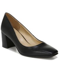 warner square toe block heel pump