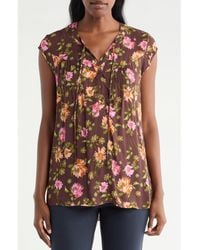 DR2 by Daniel Rainn - Floral Cap Sleeve Top - Lyst